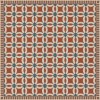 Folk Art Museum - Wedding Ring - Ramona 96x96 Vintage Vinyl Floorcloth