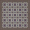 Folk Art Museum - Wedding Ring - Tallulah 48x48 Vintage Vinyl Floorcloth