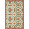 Folk Art Museum - Whig Rose - Contemplation 24x36 Vintage Vinyl Floorcloth