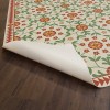 Folk Art Museum - Whig Rose - Contemplation 38x56 Vintage Vinyl Floorcloth