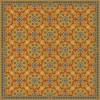 Folk Art Museum - Whig Rose - Hope Springs Eternal 120x120 Vinyl Floorcloth