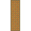 Folk Art Museum - Whig Rose - Hope Springs Eternal 36x115 Vinyl Floorcloth