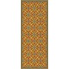 Folk Art Museum - Whig Rose - Hope Springs Eternal 36x90 Vinyl Floorcloth