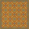 Folk Art Museum - Whig Rose - Hope Springs Eternal 96x96 Vinyl Floorcloth