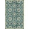 Folk Art Museum - Whig Rose - Life is a Journey 38x56 Vintage Vinyl Floorcloth