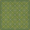 Folk Art Museum - Whig Rose - We Have Only Today 96x96 Vintage Vinyl Floorcloth