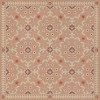 Folk Art Museum - Whig Rose – Cupid and Folly 36x36 Vintage Vinyl Floorcloth