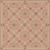 Folk Art Museum - Whig Rose – Cupid and Folly 48x48 Vintage Vinyl Floorcloth