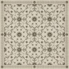 Folk Art Museum - Whig Rose – Meditations Divine and Moral 36x36 Floorcloth