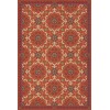Folk Art Museum - Whig Rose – The Flaming Heart 20x30 Vintage Vinyl Floorcloth