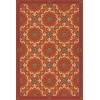 Folk Art Museum - Whig Rose – The Flaming Heart 24x36 Vintage Vinyl Floorcloth