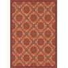Folk Art Museum - Whig Rose – The Flaming Heart 96x140 Vintage Vinyl Floorcloth