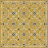 Folk Art Museum - Whig Rose – The Miser and the Poet 48x48 Vinyl Floorcloth