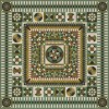 Folk Art Museum – Soldiers Quilt - Field of Battle 72x72 Vinyl Floorcloth