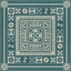Folk Art Museum – Soldiers Quilt - Trenches in the Sky 48x48 Vinyl Floorcloth