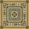 Folk Art Museum – Soldiers Quilt - Wisdom and Truth 48x48 Vinyl Floorcloth