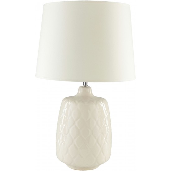 Surya Claiborne Light Beige Lighting 24"H X 15"W X 15"D