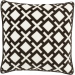 Surya Alexandria Black Pillow Cover 22"H X 22"W