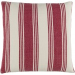 Surya Anchor Bay Brick Red Pillow Cover 22"H X 22"W