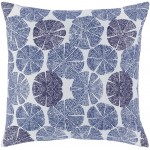 Surya Azora Navy Pillow Cover 20"H X 20"W