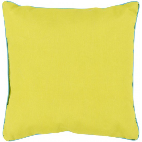 Surya Bahari Light Green Pillow Cover 16"H X 16"W