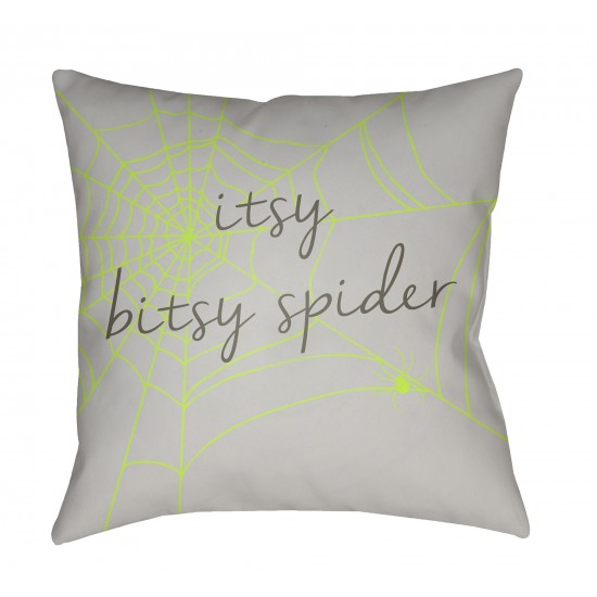 Surya Boo Pillow Cover 18"H X 18"W