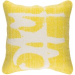 Surya Bristle Yellow Pillow Cover 20"H X 20"W