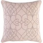 Surya Dotted Pirouette Dp-003 Ivory Pillow Cover 18"H X 18"W
