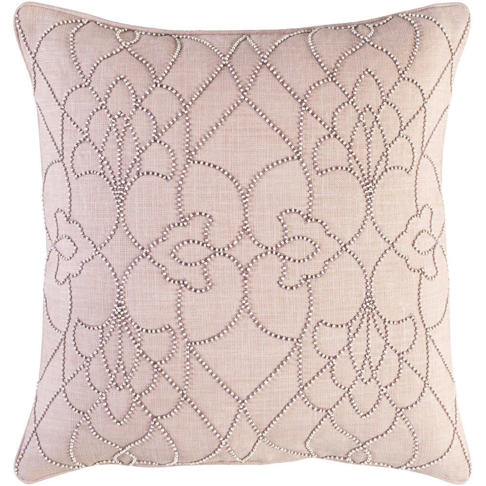 Surya Dotted Pirouette Dp-003 Ivory Pillow Cover 18"H X 18"W Surya Dotted Pirouette Dp-003 Ivory Pillow Cover 18"H X 18"W