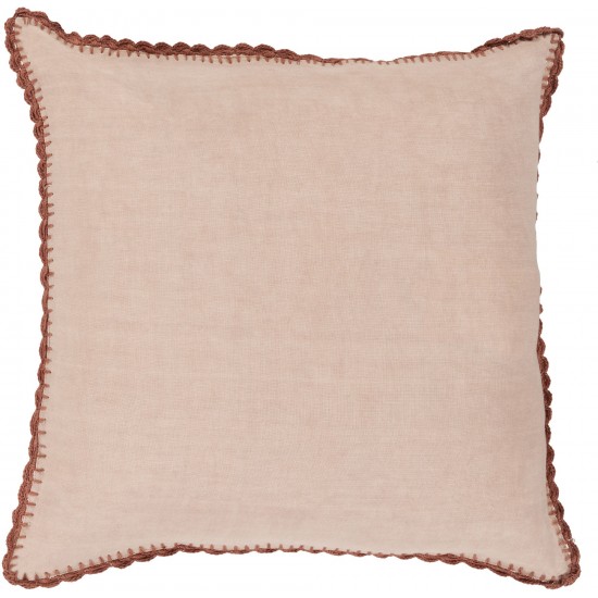 Surya Elsa Plum Pillow Cover 18"H X 18"W