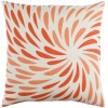 Surya Eye Of The Storm Orange Pillow Cover 22"H X 22"W