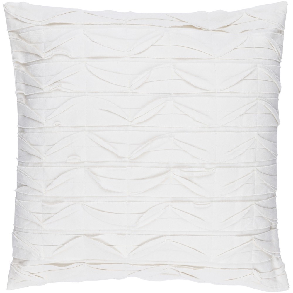 Surya Huckaby Off-White Pillow Cover 20"H X 20"W