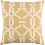 Surya Kingdom Mustard Pillow Cover 18"H X 18"W