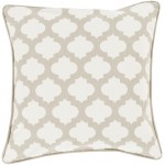 Surya Morrocan Printed Lattice Mpl-007 Ivory Pillow Cover 20"H X 20"W