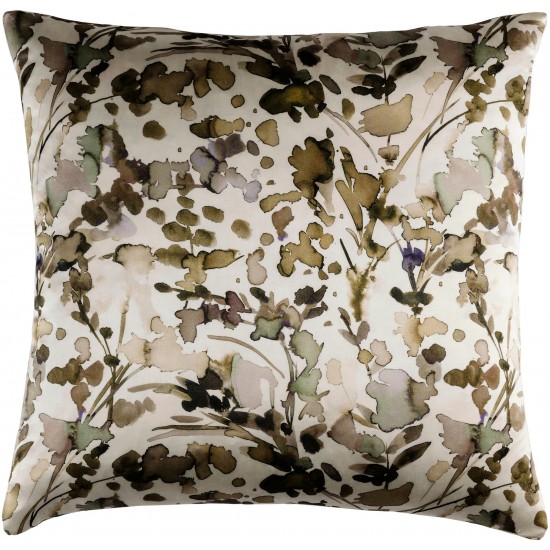 Surya Naida Light Olive Pillow Cover 22"H X 22"W