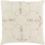 Surya Pauline Ivory Pillow Cover 20"H X 20"W