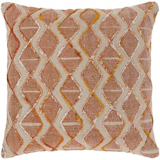 Surya Peya Light Beige Pillow Cover 20"H X 20"W