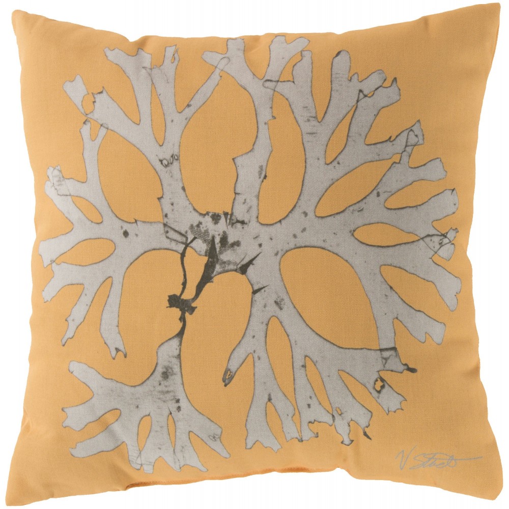 Surya Rain Rg-055 Yellow Pillow Cover 20"H X 20"W Surya Rain Rg-055 Yellow Pillow Cover 20"H X 20"W