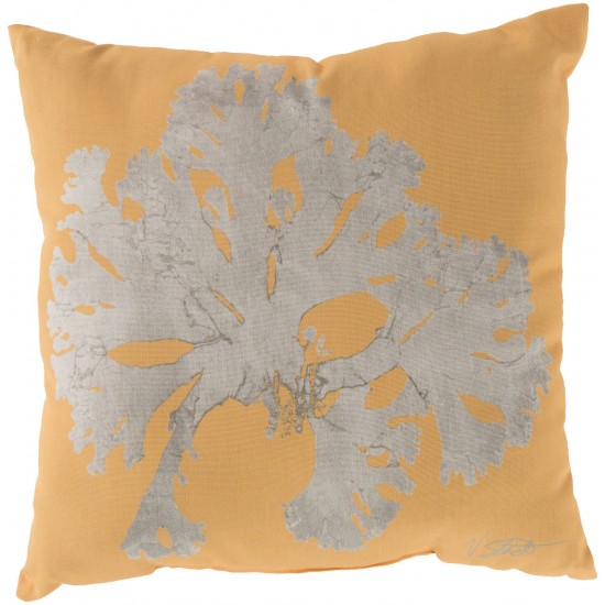 Surya Rain Rg-056 Yellow Pillow Cover 18"H X 18"W