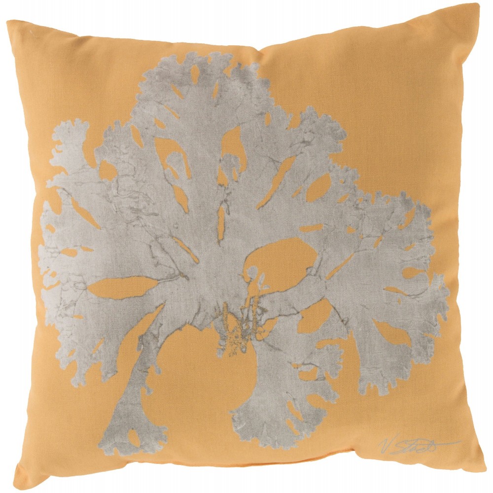 Surya Rain Rg-056 Yellow Pillow Cover 20"H X 20"W Surya Rain Rg-056 Yellow Pillow Cover 20"H X 20"W