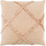 Surya Sarah Dusty Coral Pillow Cover 20"H X 20"W