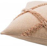 Surya Sarah Dusty Coral Pillow Cover 20"H X 20"W