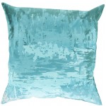 Surya Serenade Teal Pillow Cover 18"H X 18"W