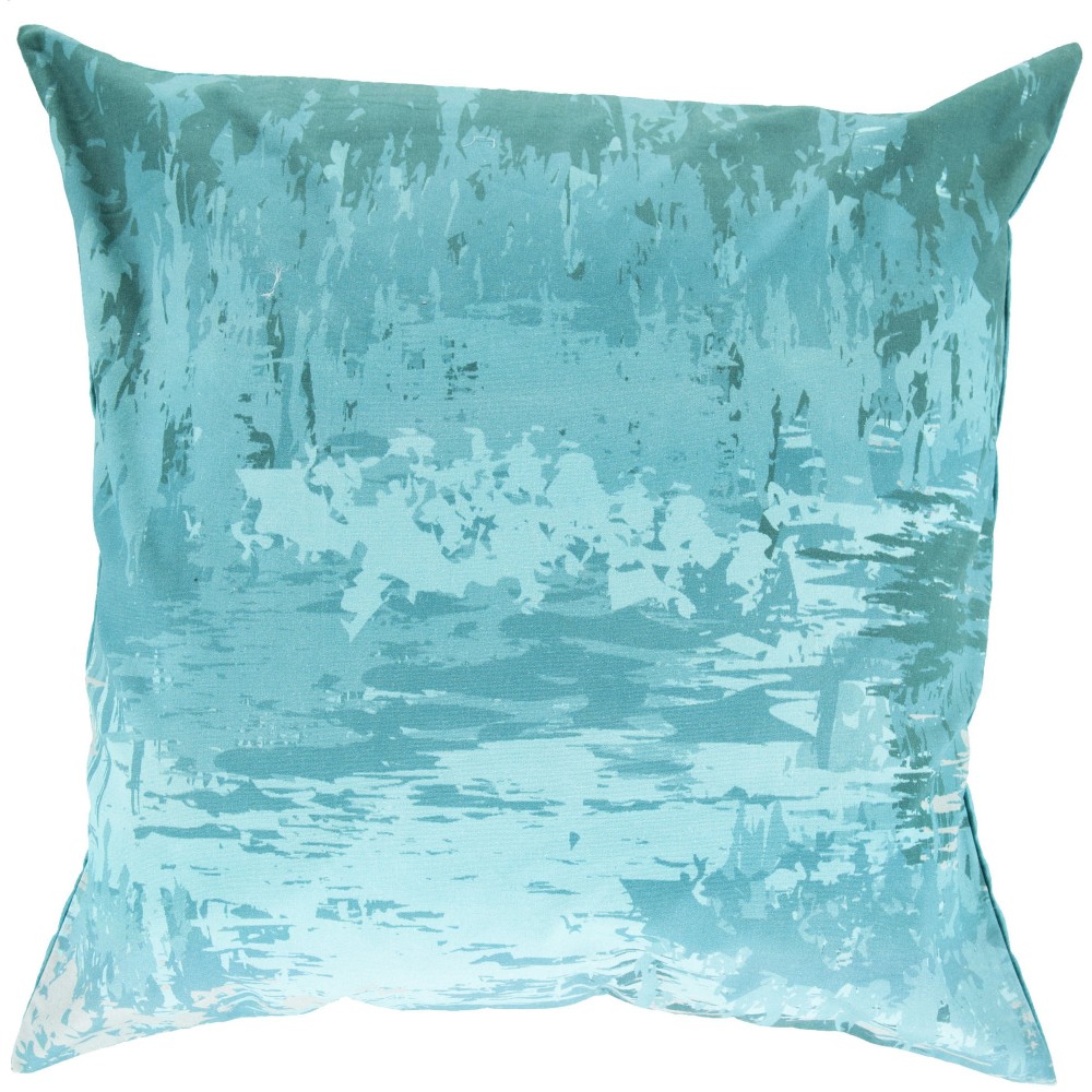 Surya Serenade Teal Pillow Cover 18"H X 18"W Surya Serenade Teal Pillow Cover 18"H X 18"W