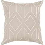 Surya Skyline Ba-024 Medium Gray Pillow Cover 20"H X 20"W