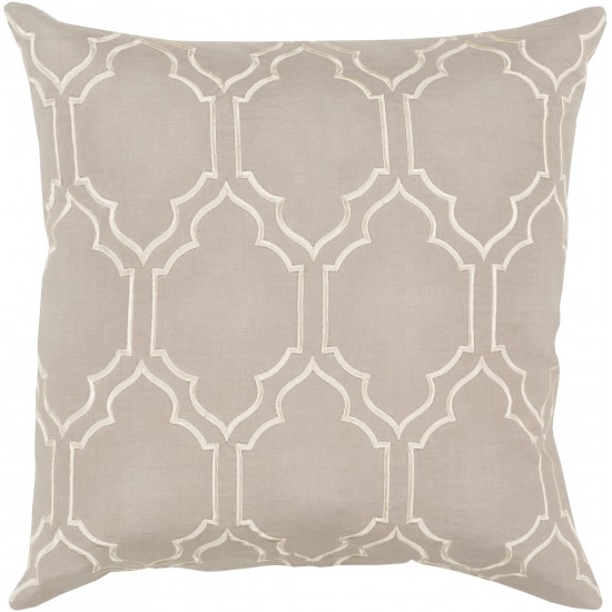 Surya Skyline Light Beige Pillow Cover 18"H X 18"W