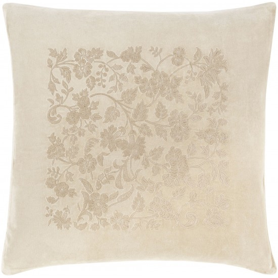 Surya Smithsonian Ivory Pillow Cover 20"H X 20"W