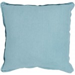 Surya Solid Pale Blue Pillow Cover 22"H X 22"W