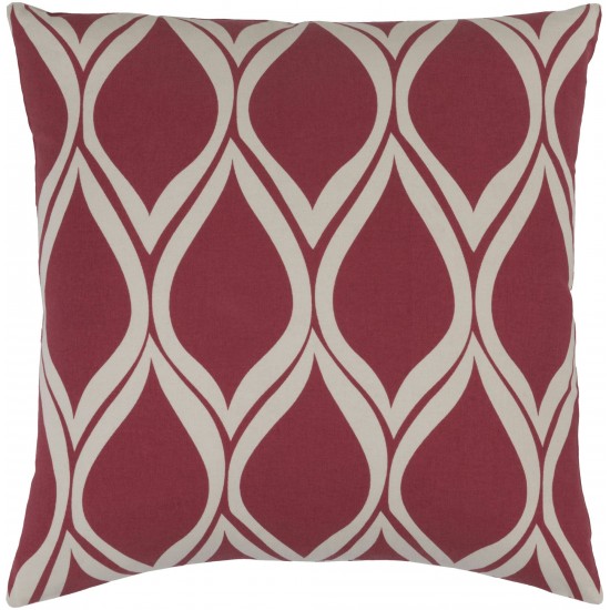 Surya Somerset Red Pillow Cover 20"H X 20"W