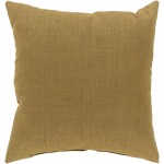 Surya Storm Light Brown Pillow Cover 18"H X 18"W